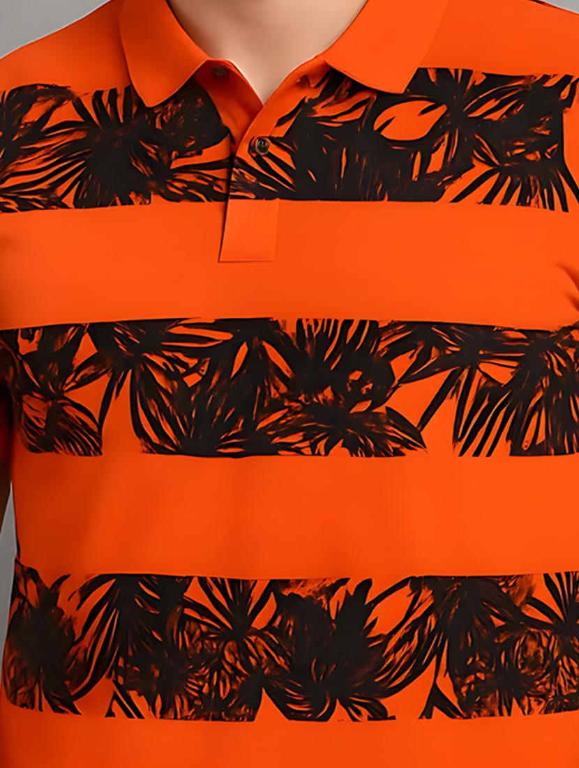 men printed short sleeve regular fit polo t-shirt - 22009651 - Standard Image - 4