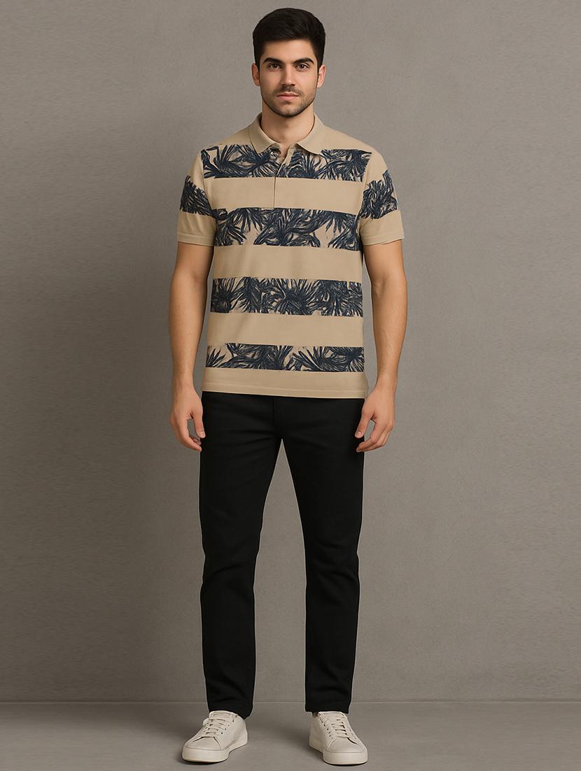 men printed short sleeve regular fit polo t-shirt - 22009652 - Standard Image - 4