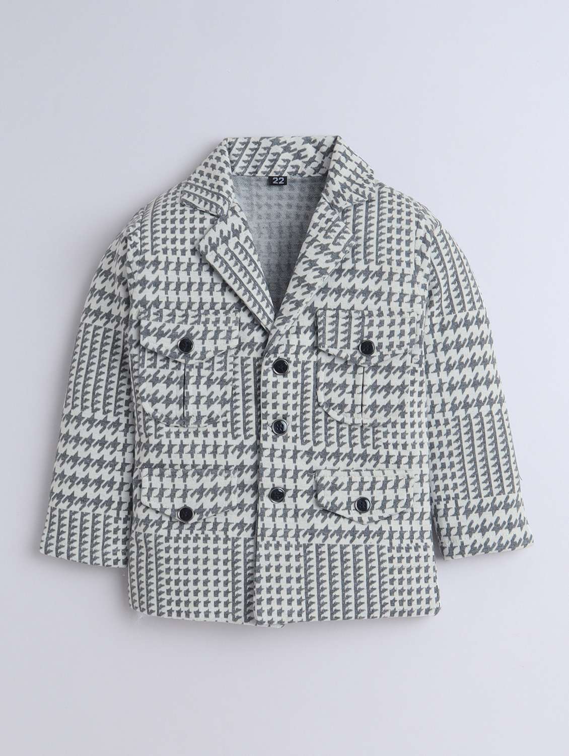 boys houndstooth pattern three piece suit set - 22009656 -  Standard Image - 1