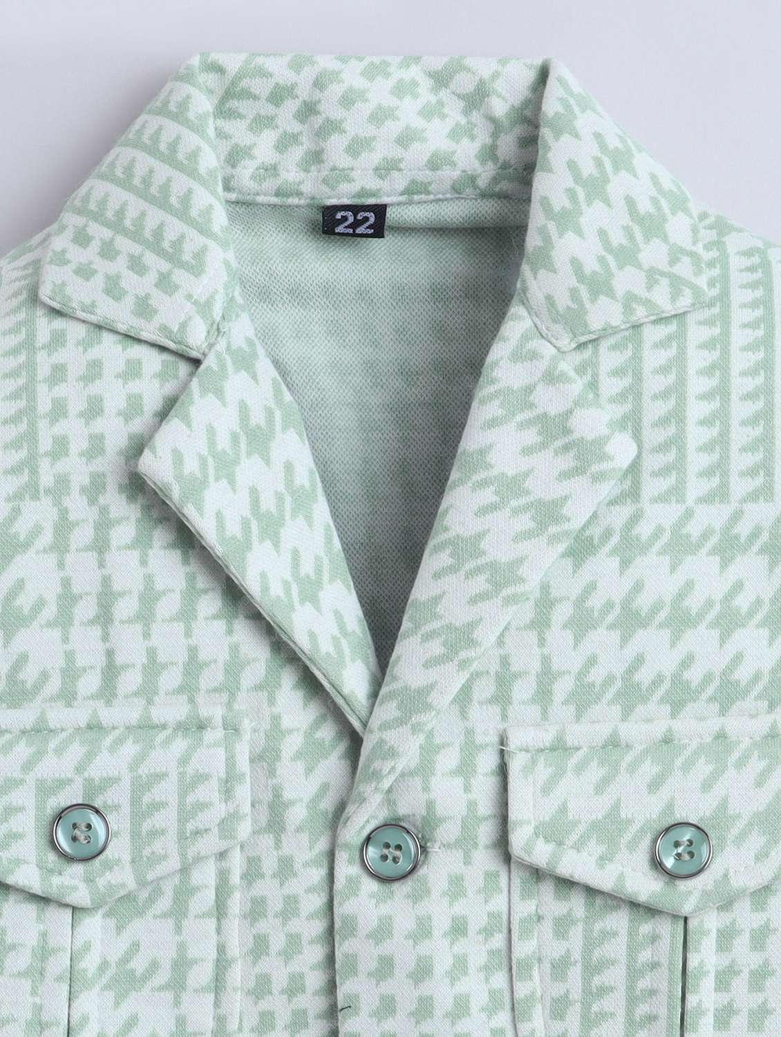 boys houndstooth pattern three piece suit set - 22009657 -  Standard Image - 1