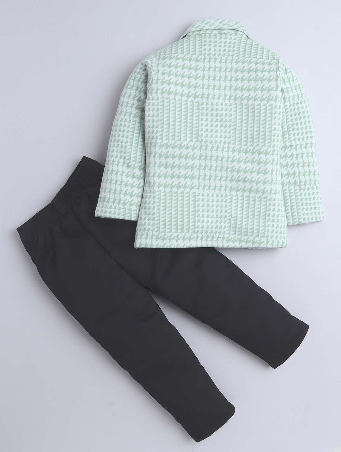 boys houndstooth pattern three piece suit set - 22009657 -  Standard Image - 4