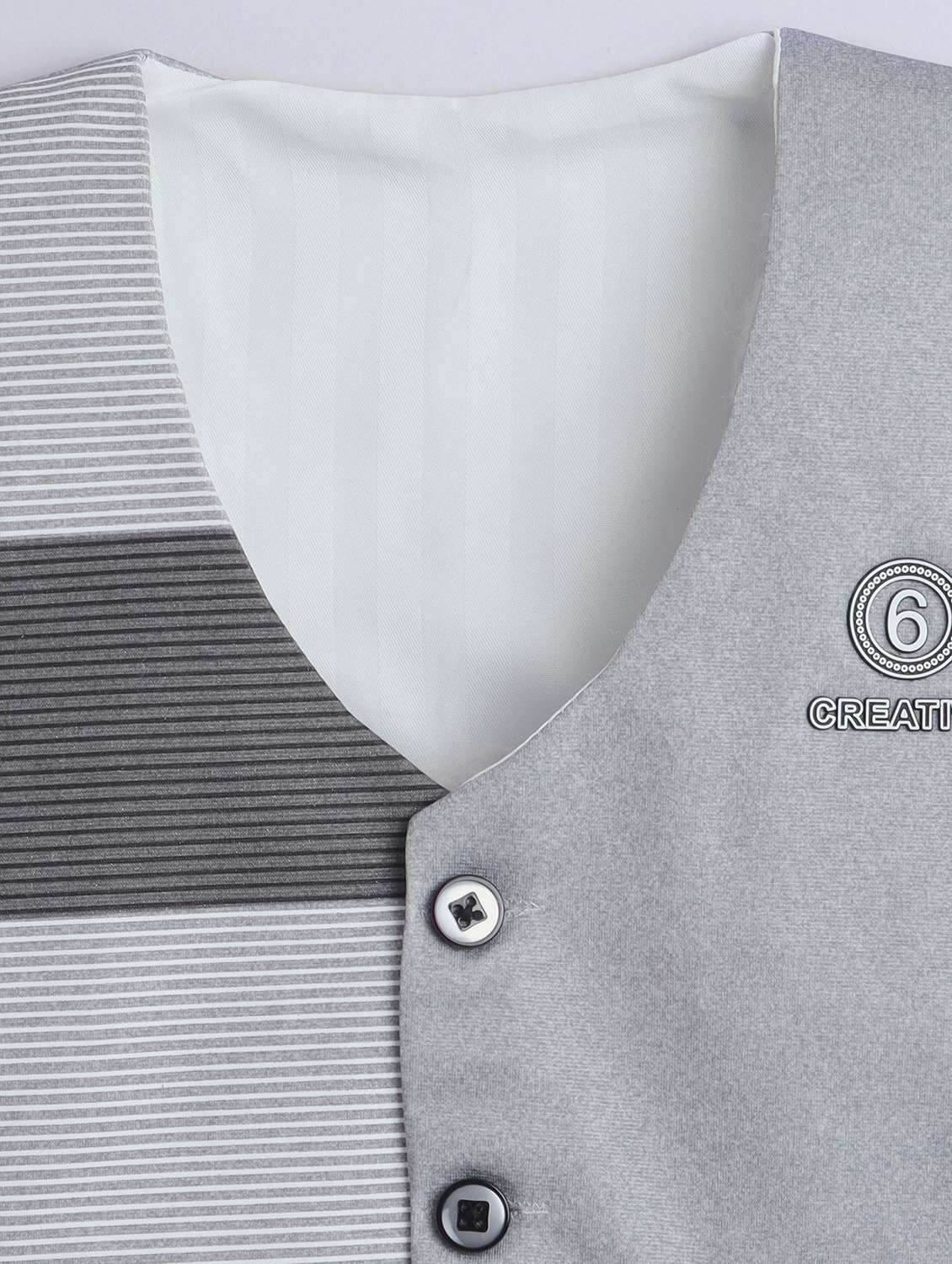 boys striped three piece suit set - 22009659 -  Standard Image - 4