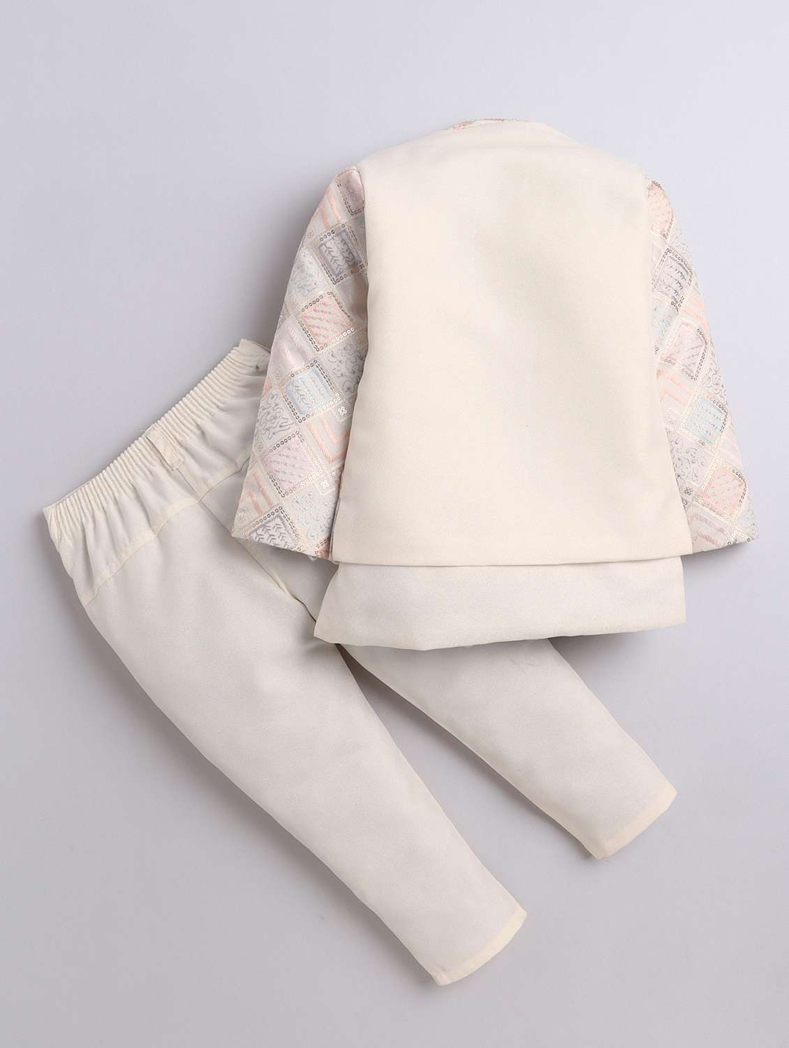 boys solid with work long sleeve three piece suit set - 22009669 -  Standard Image - 4