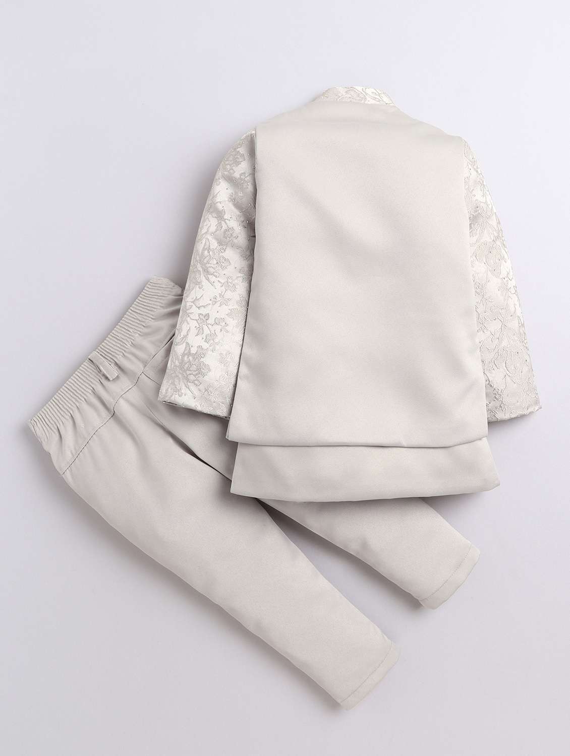 boys solid with work long sleeve three piece suit set - 22009673 -  Standard Image - 4