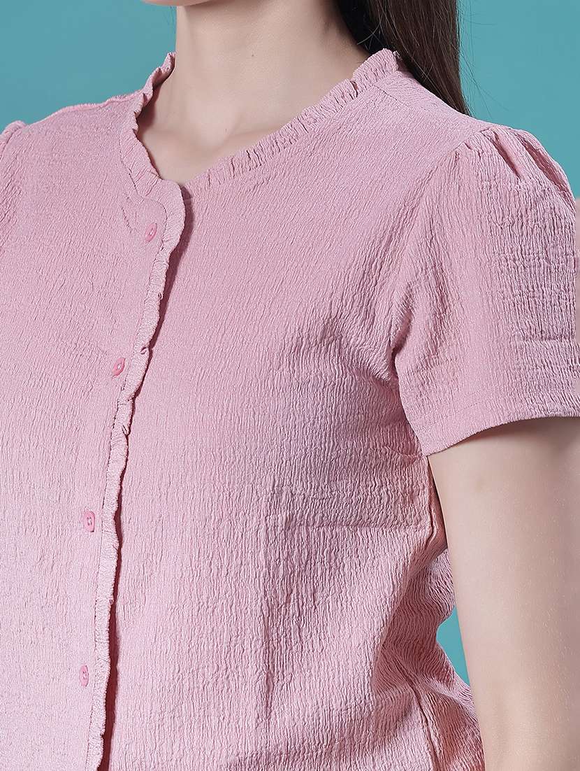 women self design short sleeve top  - 22010403 -  Standard Image - 4