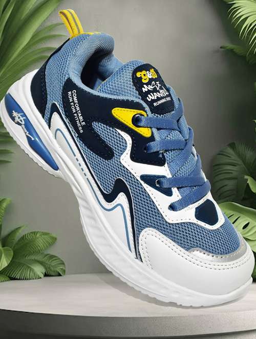 unisex color block lace up sport shoe