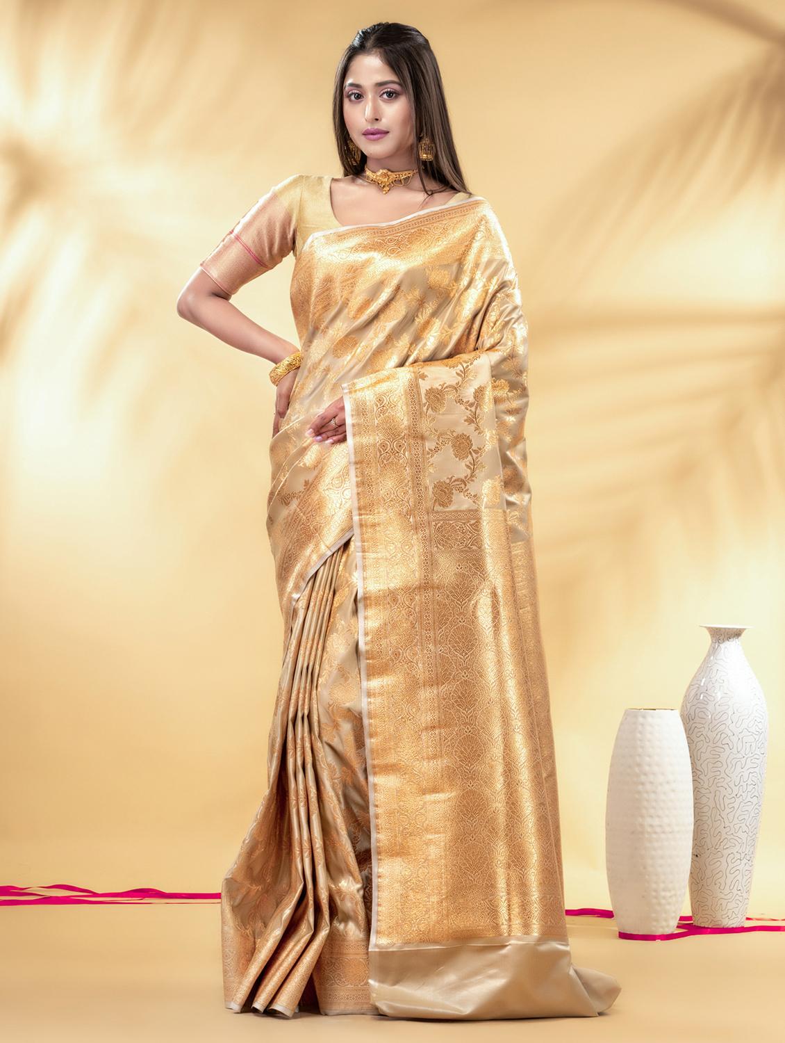 women self design banarasi saree with blouse - 22011293 -  Zoom Image - 0