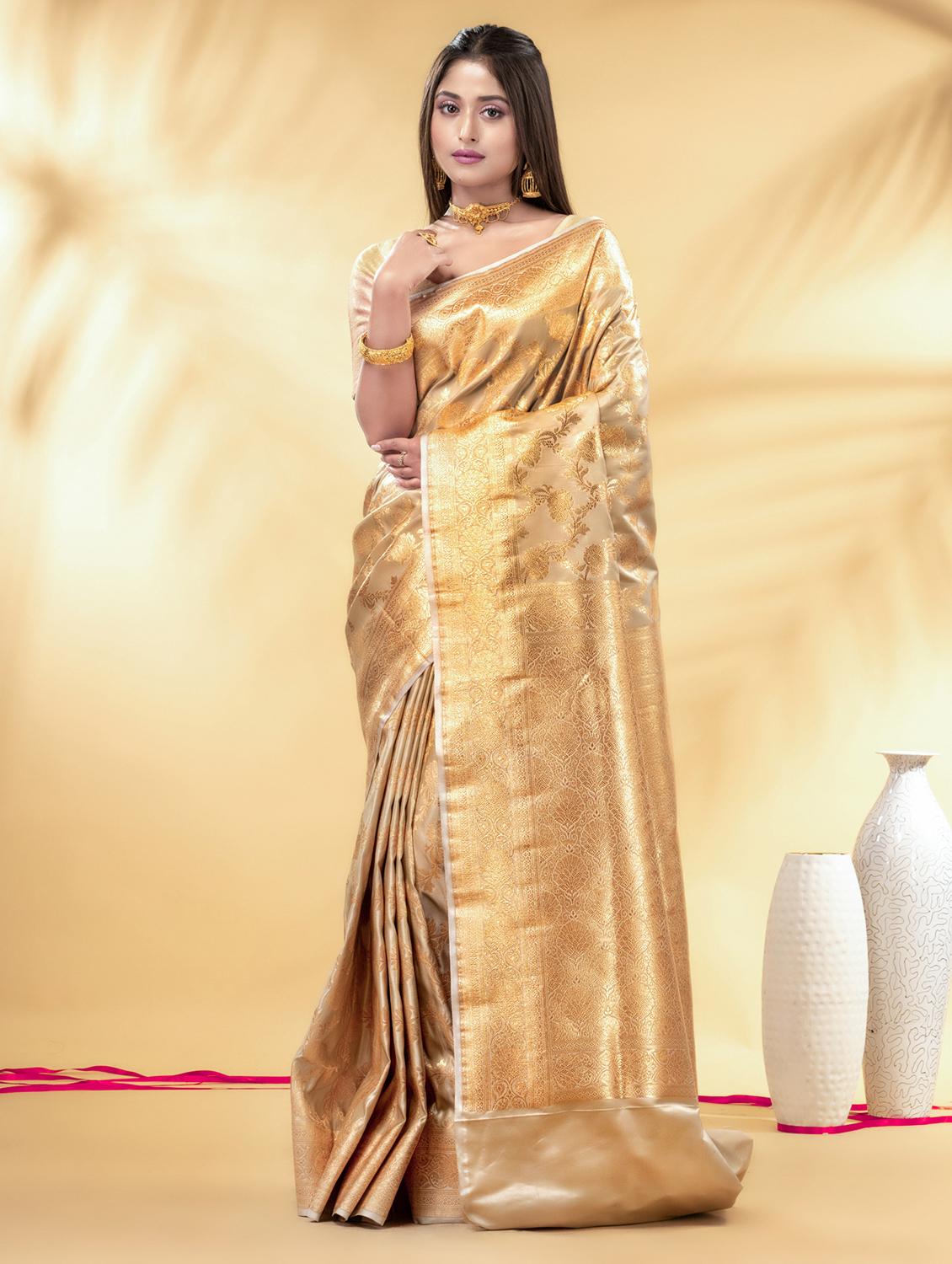 women self design banarasi saree with blouse - 22011293 -  Standard Image - 1