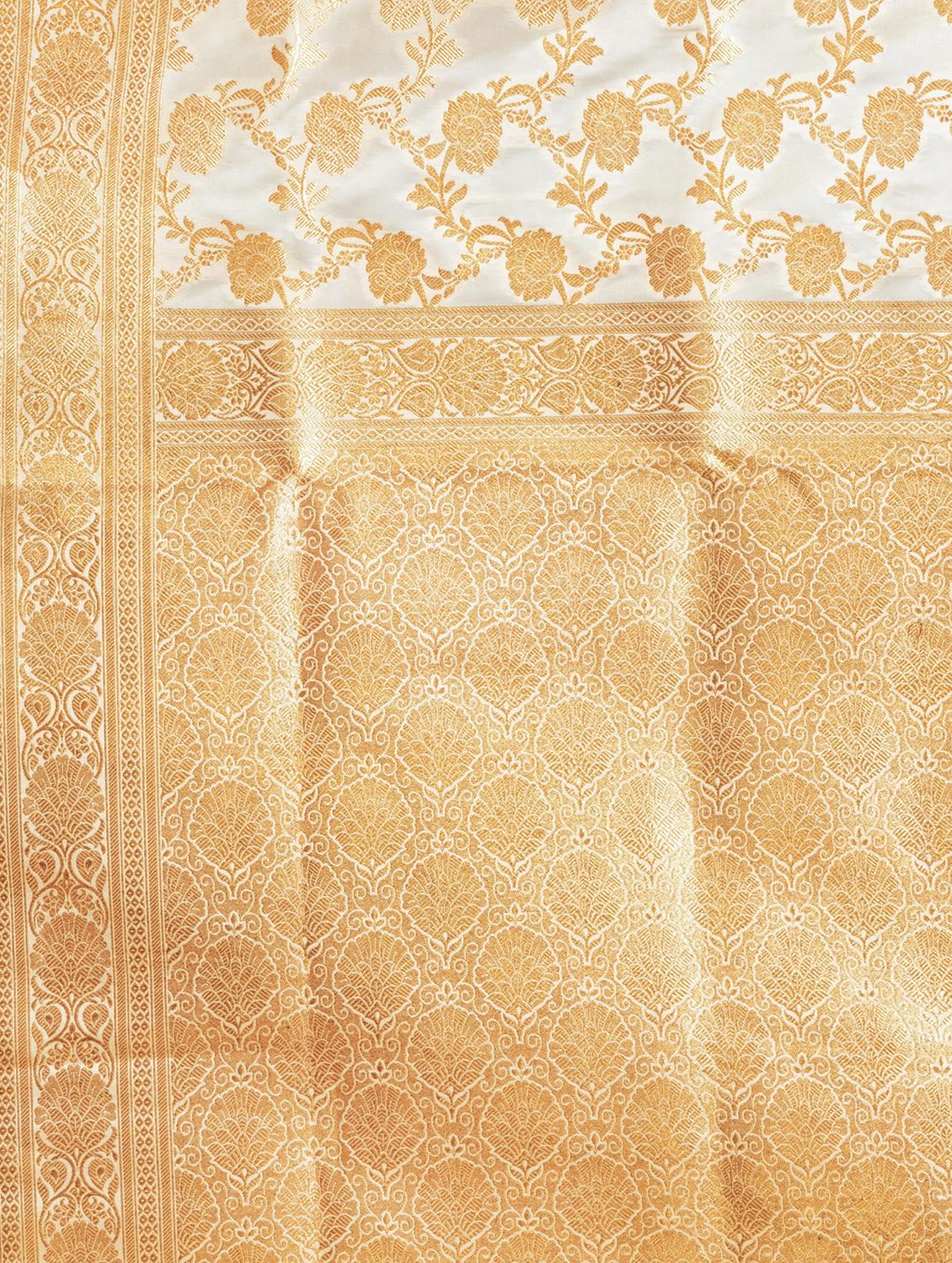 women self design banarasi saree with blouse - 22011295 - Standard Image - 4