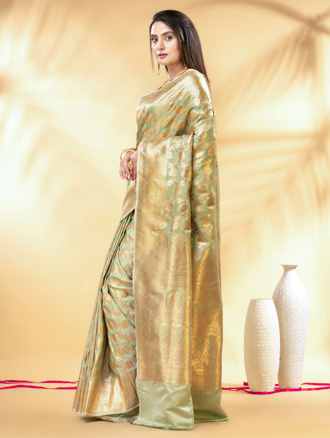 women self design banarasi saree with blouse - 22011303 -  Standard Image - 1