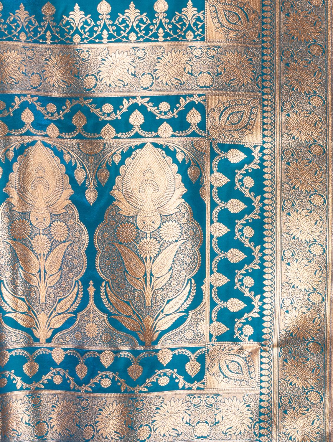 women self design banarasi saree with blouse - 22011312 - Standard Image - 4