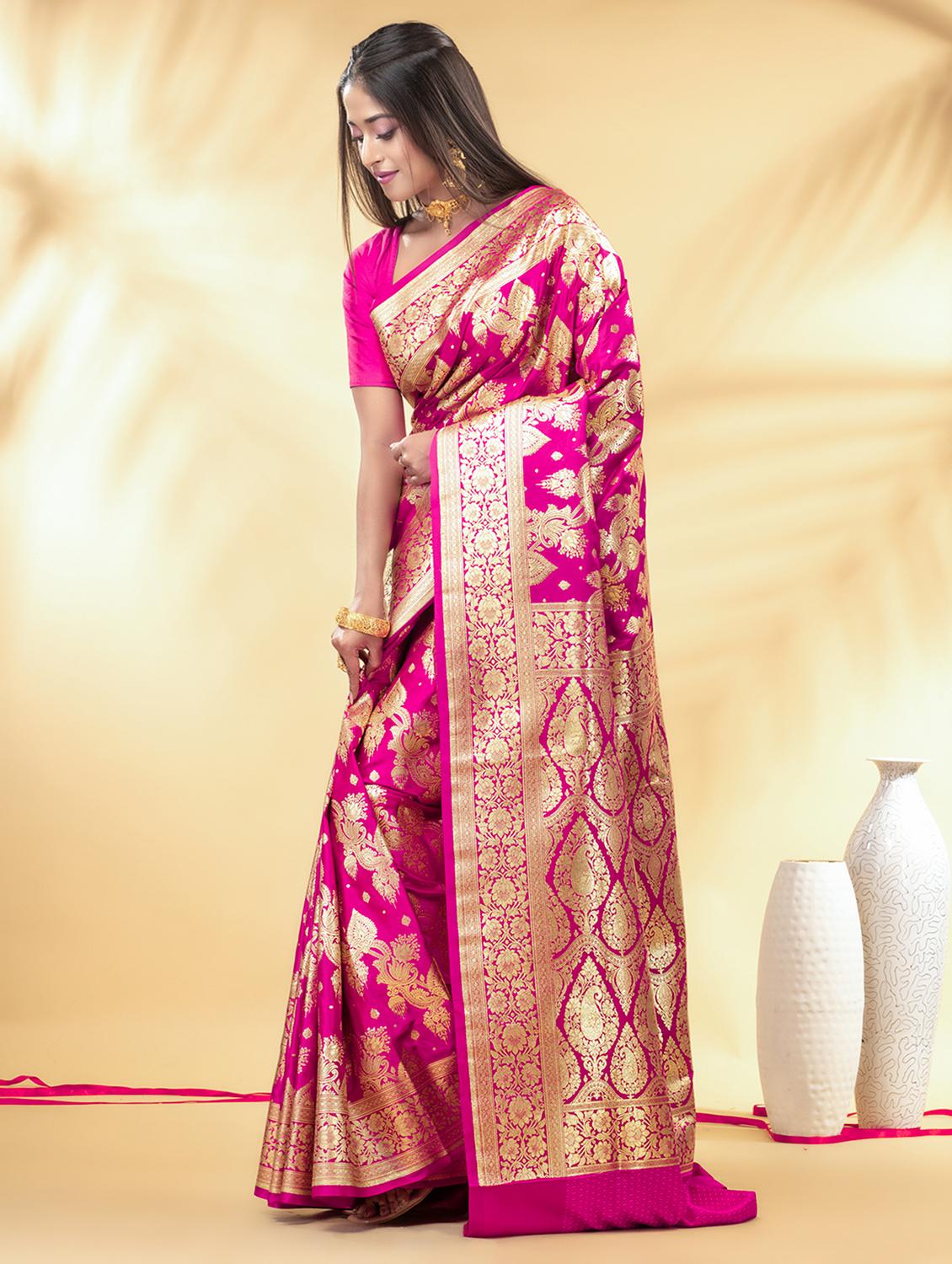 women self design banarasi saree with blouse - 22011321 - Standard Image - 1