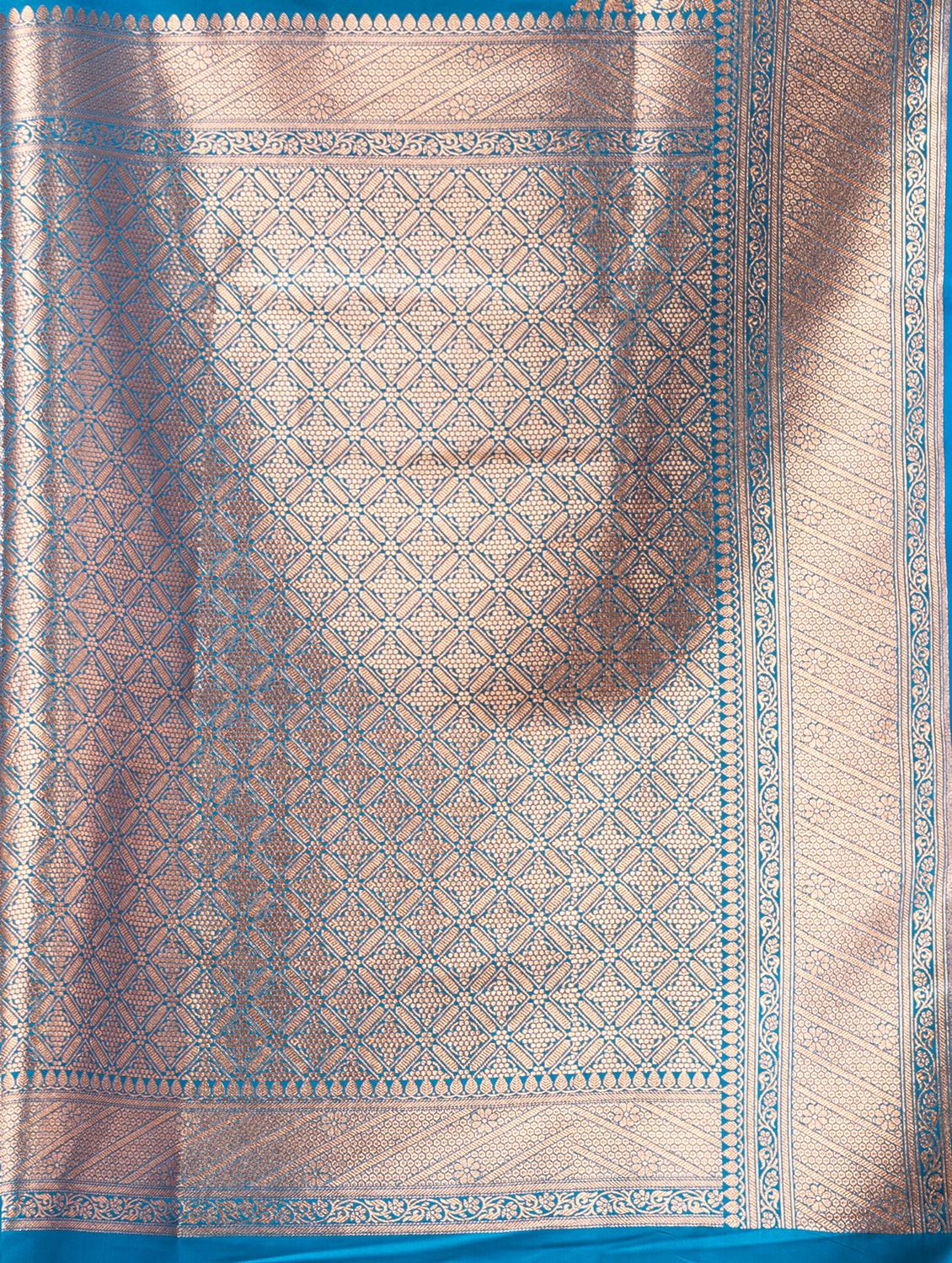 women self design banarasi saree with blouse - 22011328 - Standard Image - 4