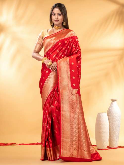 women self design banarasi saree with blouse - 22011332 -  Standard Image - 0