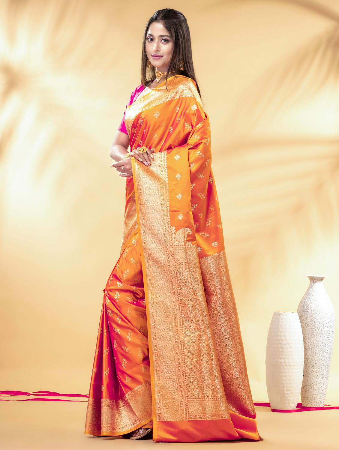 women self design banarasi saree with blouse - 22011333 - Standard Image - 1