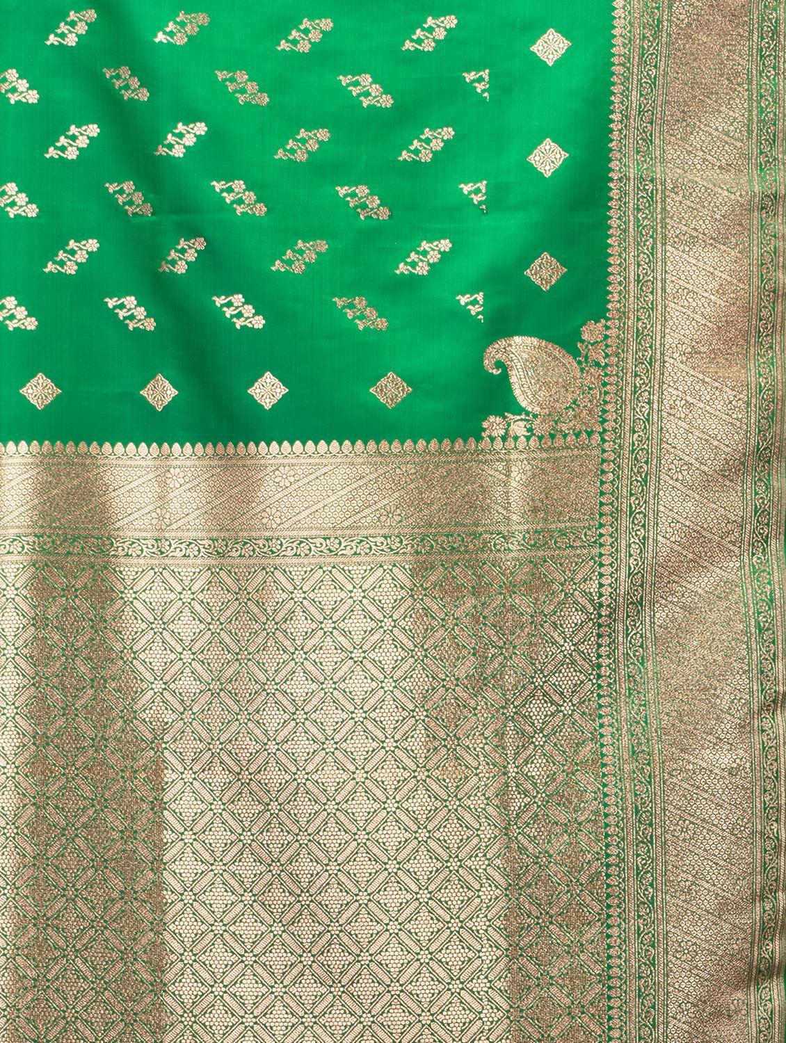 women self design banarasi saree with blouse - 22011334 - Standard Image - 4