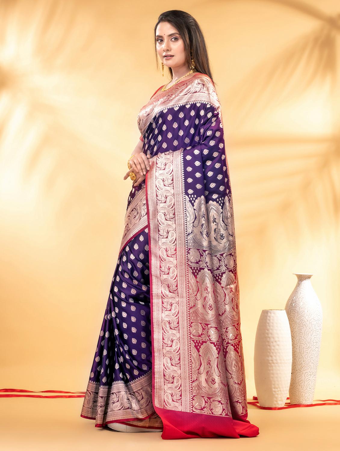 women self design banarasi saree with blouse - 22011336 - Standard Image - 1