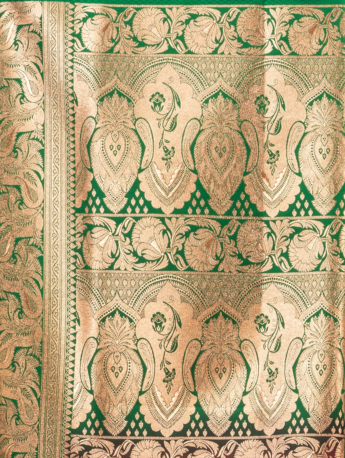 women self design banarasi saree with blouse - 22011337 - Standard Image - 4