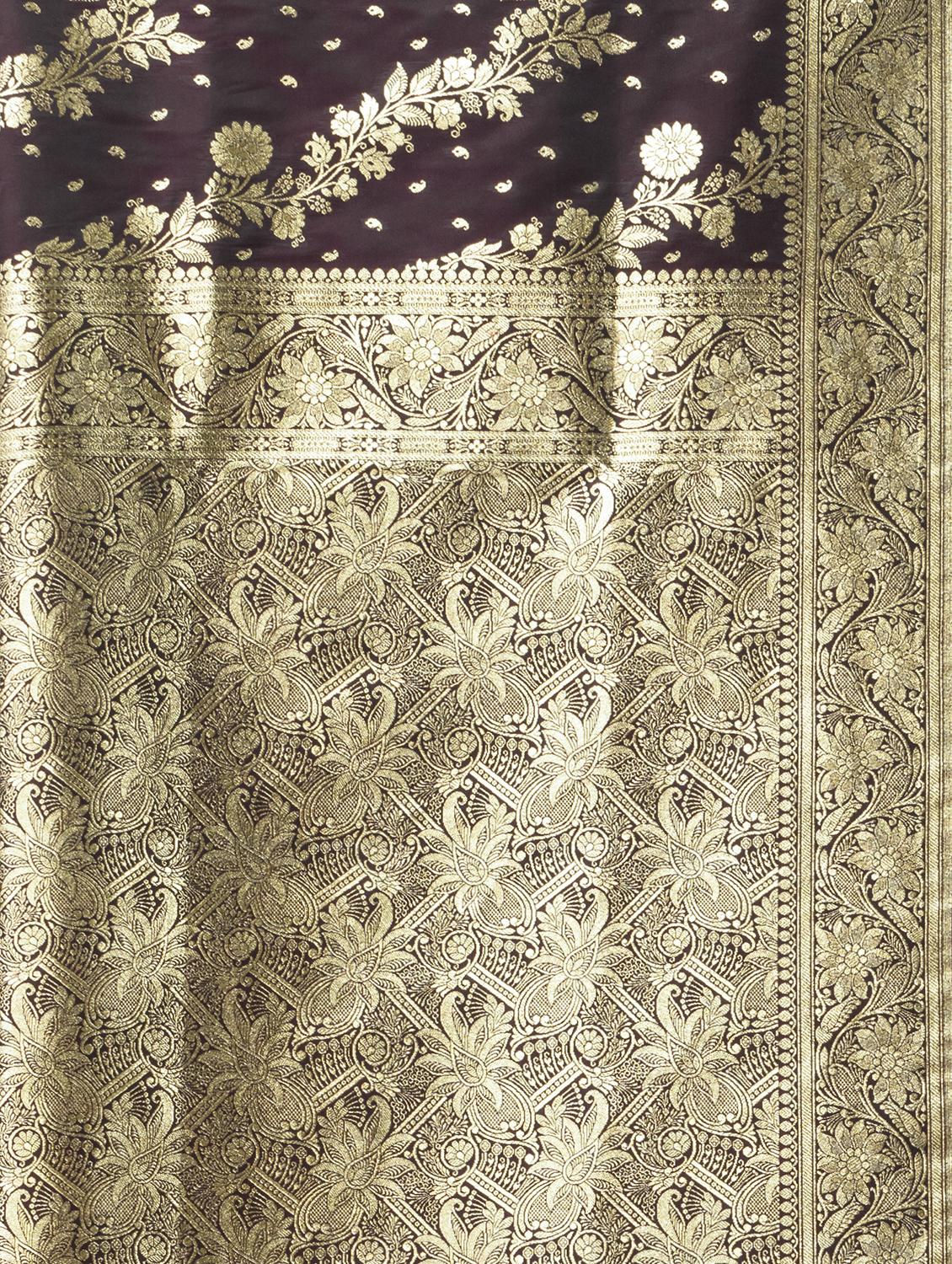 women self design banarasi saree with blouse - 22011340 - Standard Image - 4