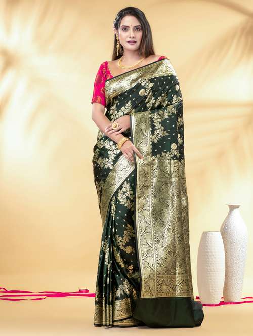 women self design banarasi saree with blouse - 22011341 - Standard Image - 0