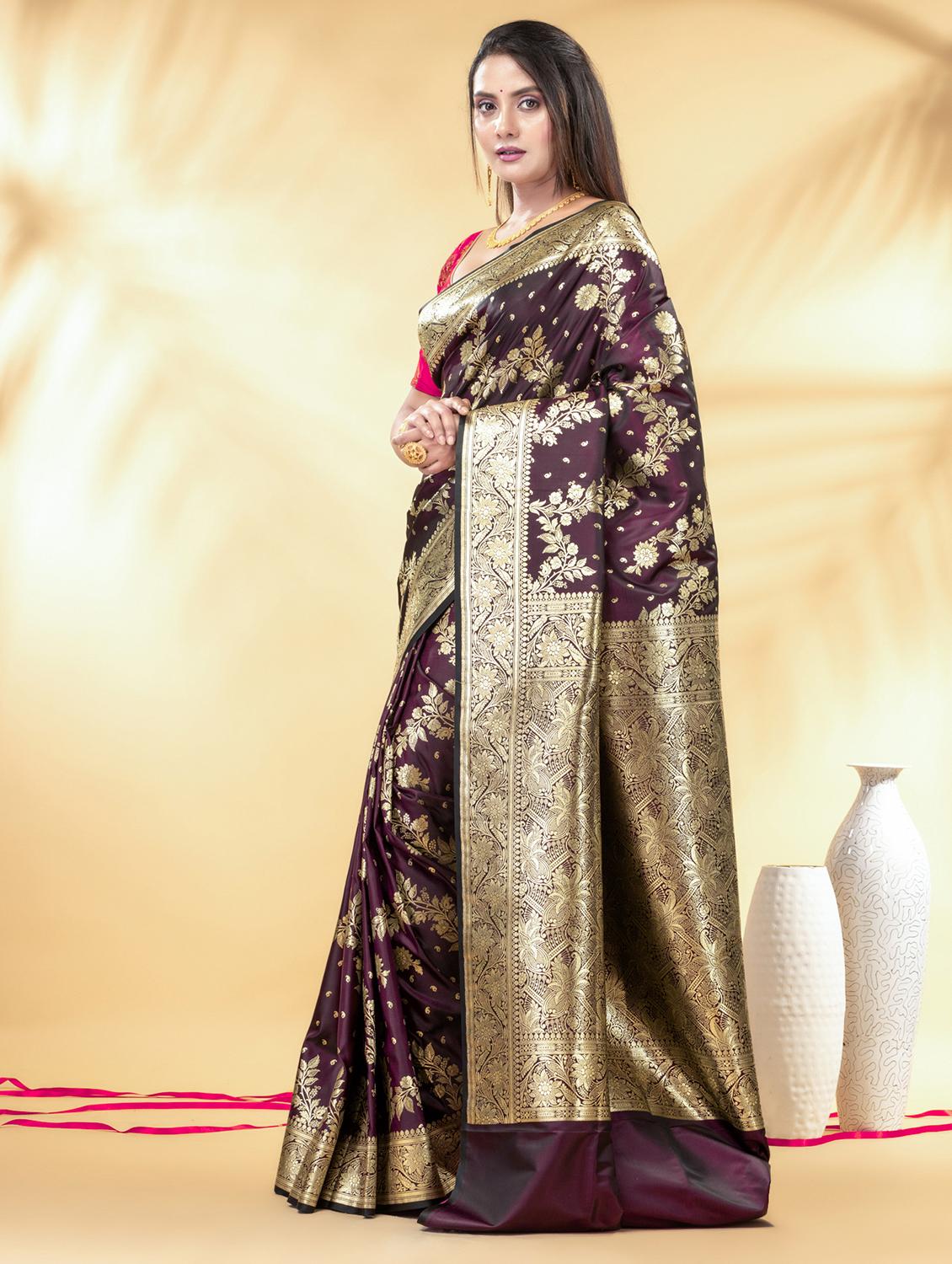 women self design banarasi saree with blouse - 22011342 - Standard Image - 1