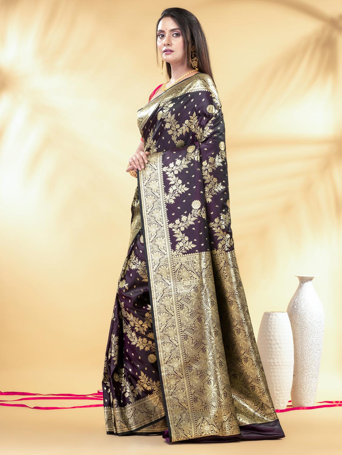 women self design banarasi saree with blouse - 22011344 -  Standard Image - 1
