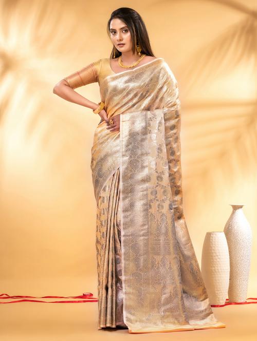 women self design banarasi saree with blouse - 22011346 - Standard Image - 0