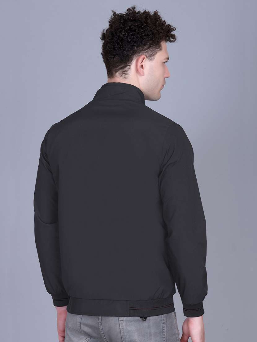 men solid long sleeve reversible bomber jacket - 22011434 -  Standard Image - 1