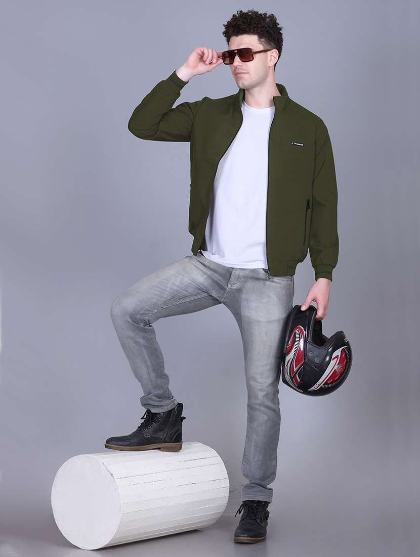 men solid long sleeve reversible bomber jacket - 22011435 -  Standard Image - 4