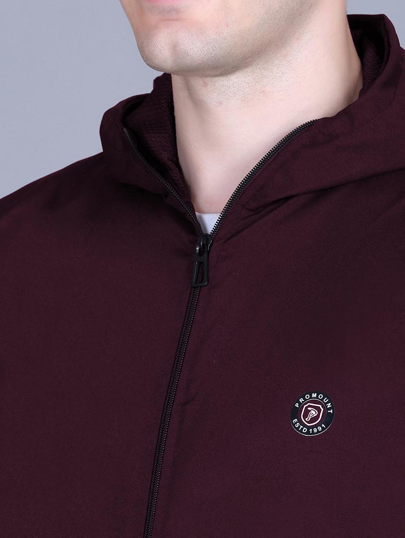 men solid long sleeve lightweight windcheater hooded jacket - 22011448 - Standard Image - 4