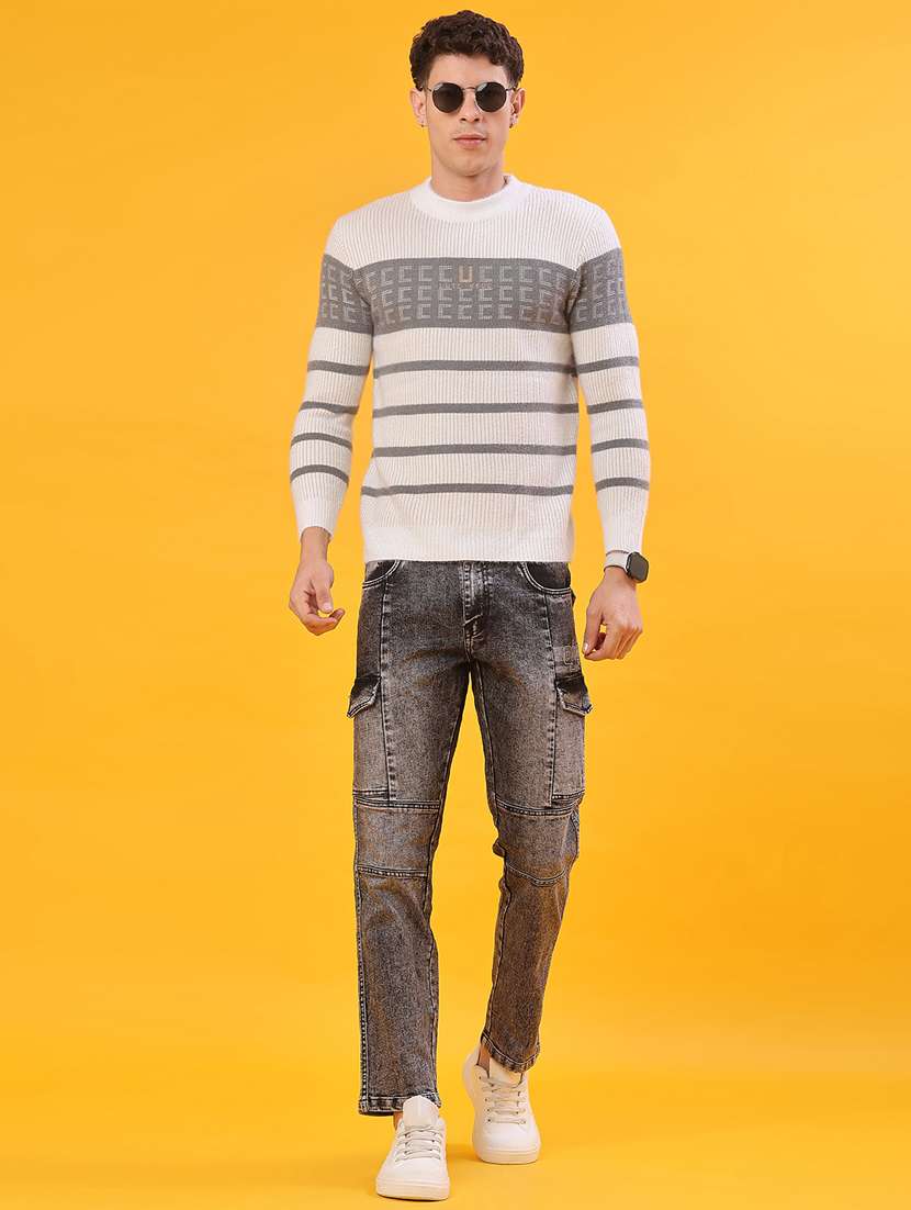 men solid mid rise cargo - 22011603 -  Standard Image - 4