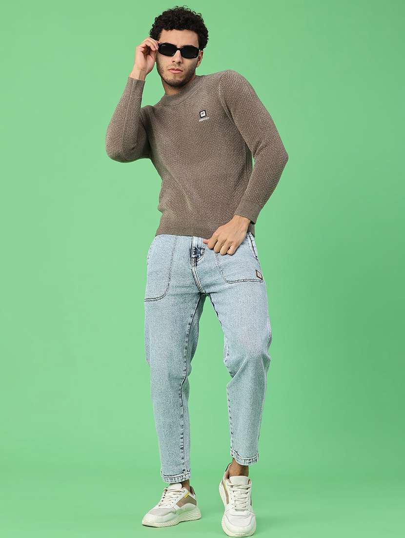 men solid mid rise slim fit jean - 22011608 -  Standard Image - 4