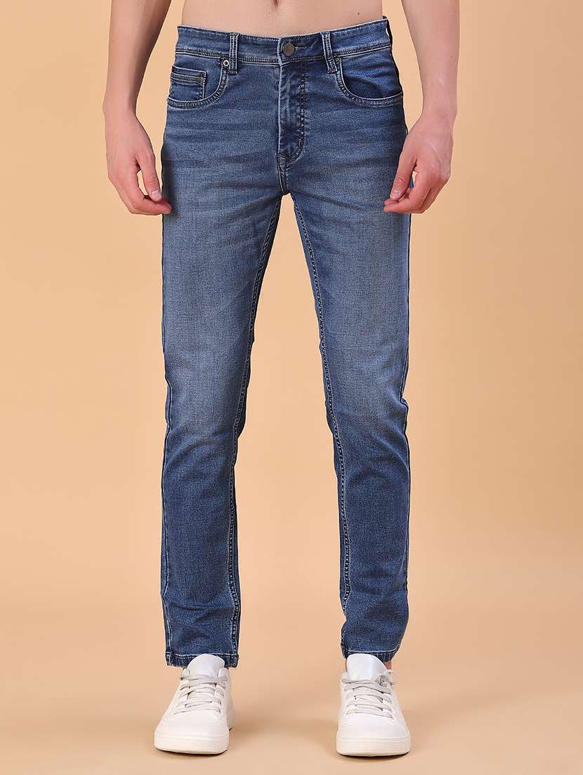 men washed mid rise full length jean - 22011797 -  Standard Image - 1