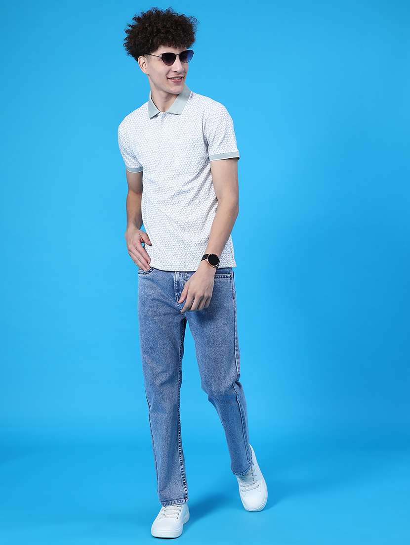 men plain mid rise full length jean - 22011806 -  Standard Image - 4