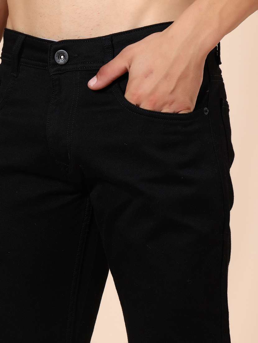 men plain mid rise full length jean - 22011886 -  Standard Image - 4