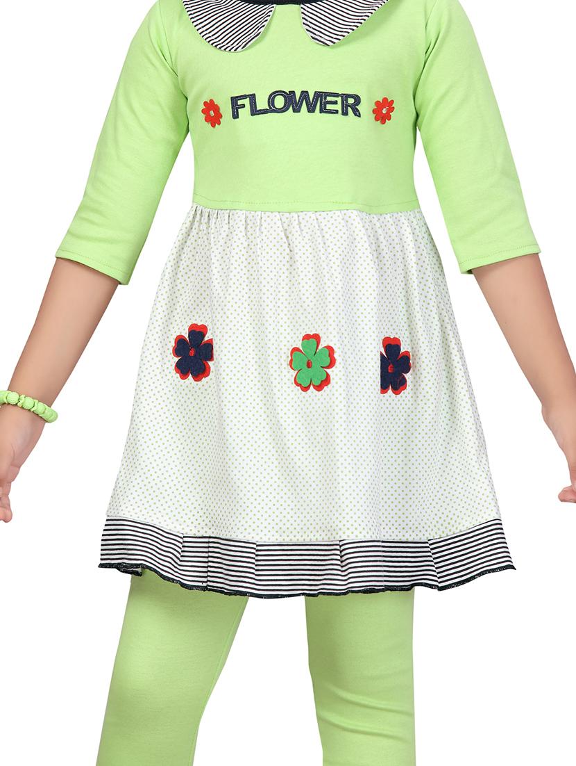 girls printed top and trouser co-ord set - 22012009 - Standard Image - 4