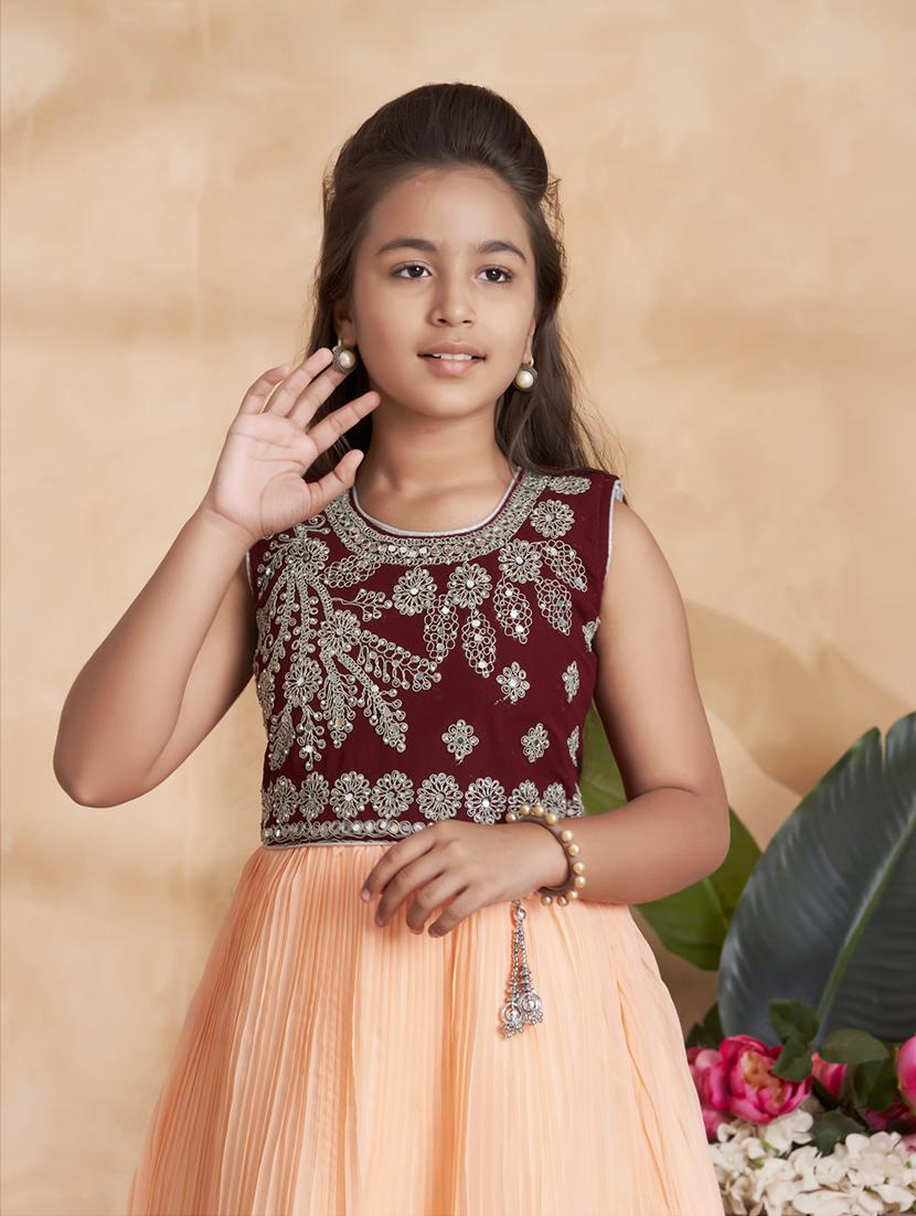 girls embellished sleeveless fit & flare gown - 22012105 - Standard Image - 4