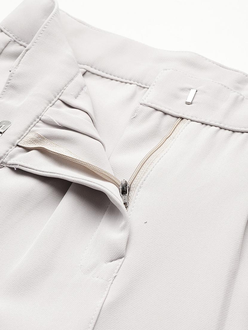 girls solid high rise straight trouser - 22012188 - Standard Image - 4