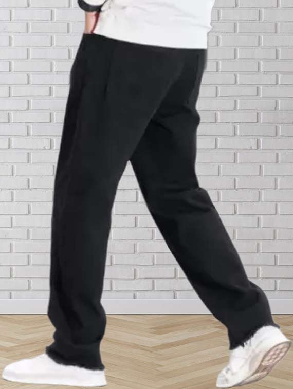 men plain mid rise relaxed fit jeans - 22012297 -  Standard Image - 1