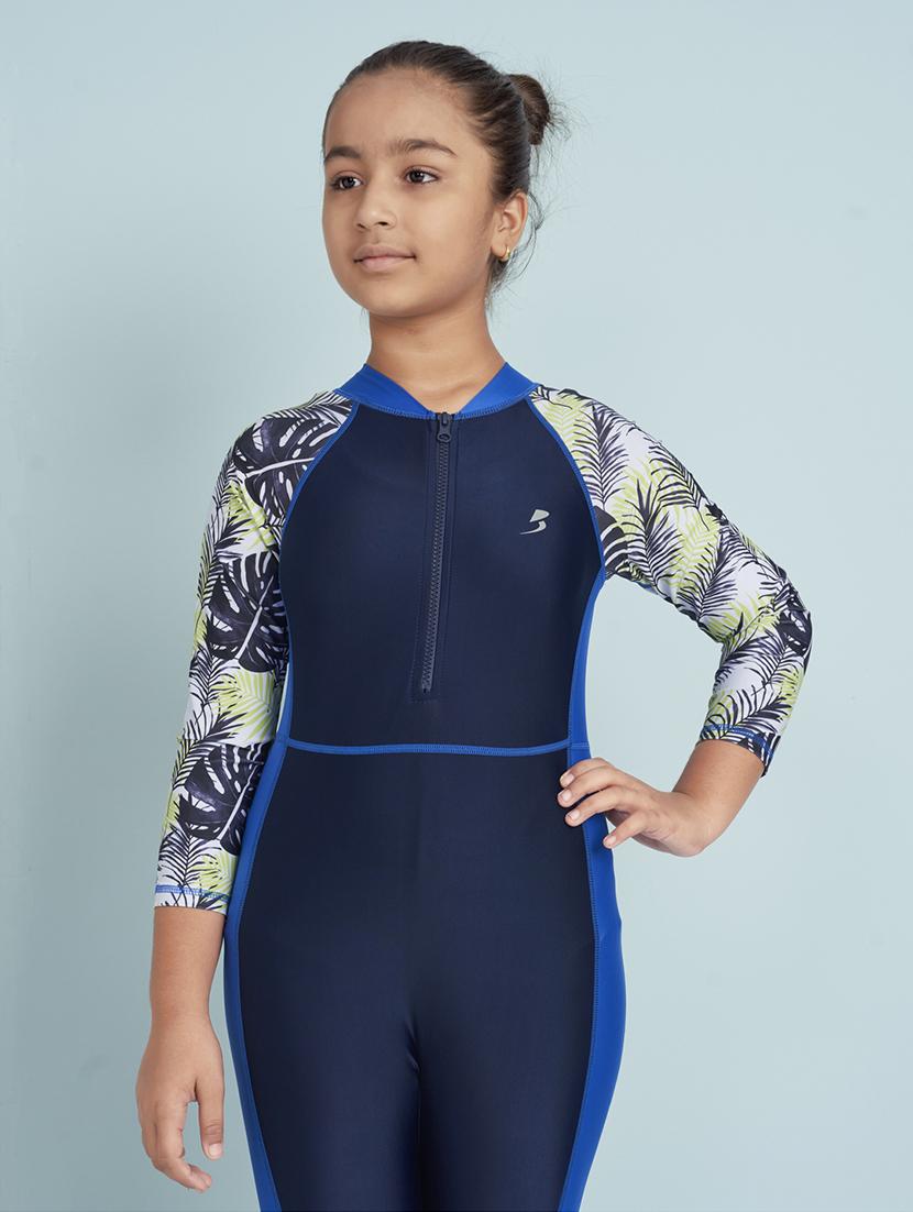 girls printed sports wear functional swimsuit - 22012585 - Standard Image - 4