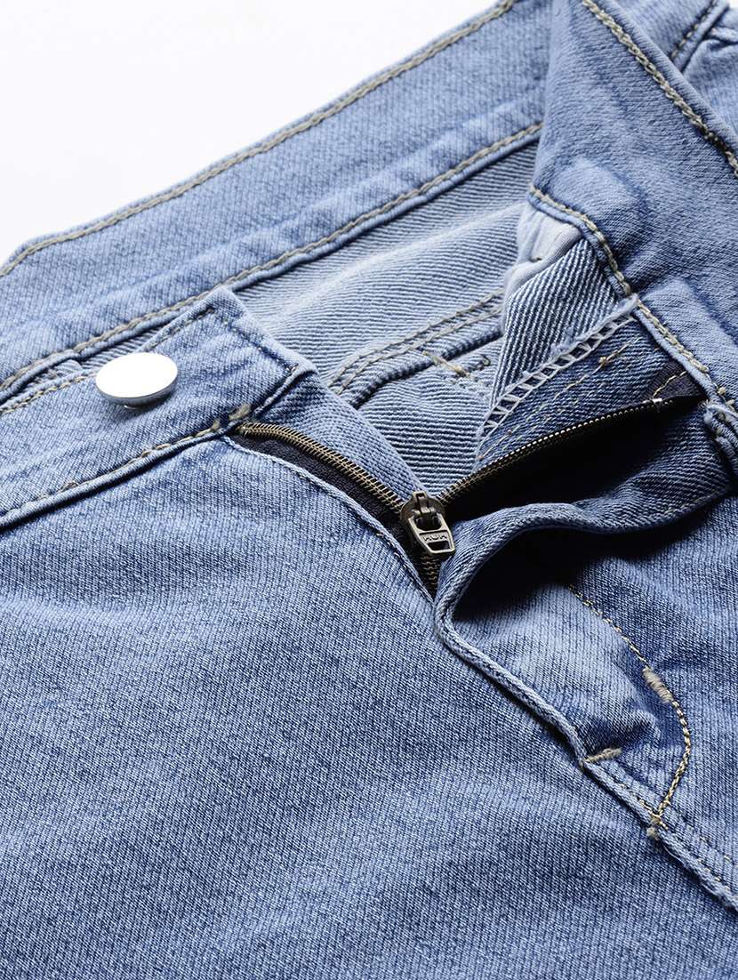 women solid mid rise denim cargo - 22012645 -  Standard Image - 4