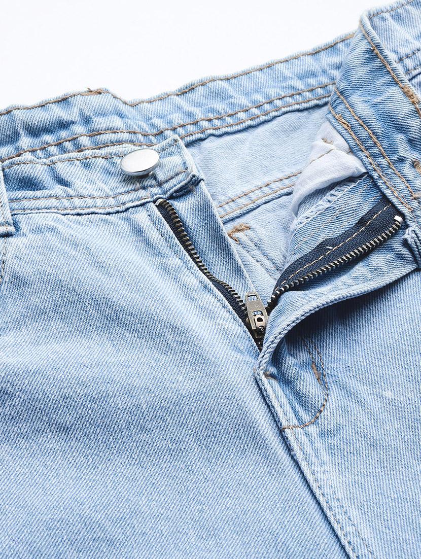 women distressed high rise straight fit jean - 22012649 - Standard Image - 4