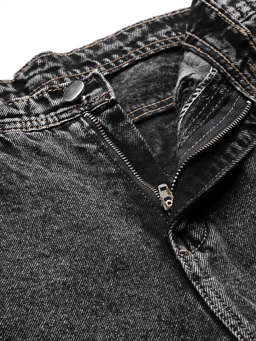 women distressed high rise straight fit jean - 22012650 - Standard Image - 4