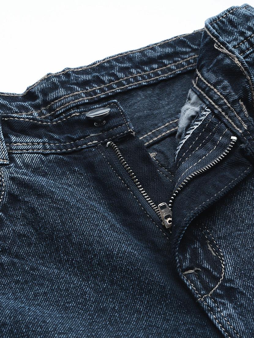 women distressed high rise straight fit jean - 22012651 - Standard Image - 4