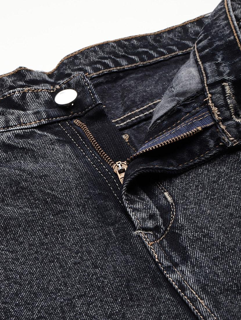 women distressed high rise straight fit jean - 22012653 - Standard Image - 4