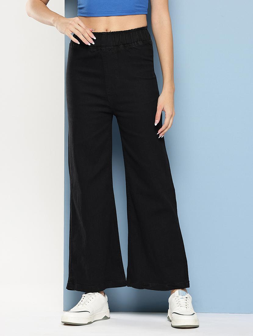 women solid mid rise bootcut jean - 22012655 - Zoom Image - 0