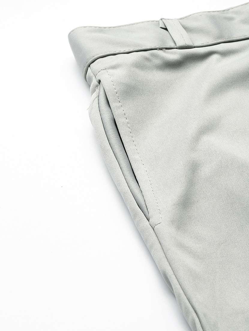 women solid mid rise bootcut trouser - 22012689 -  Standard Image - 4