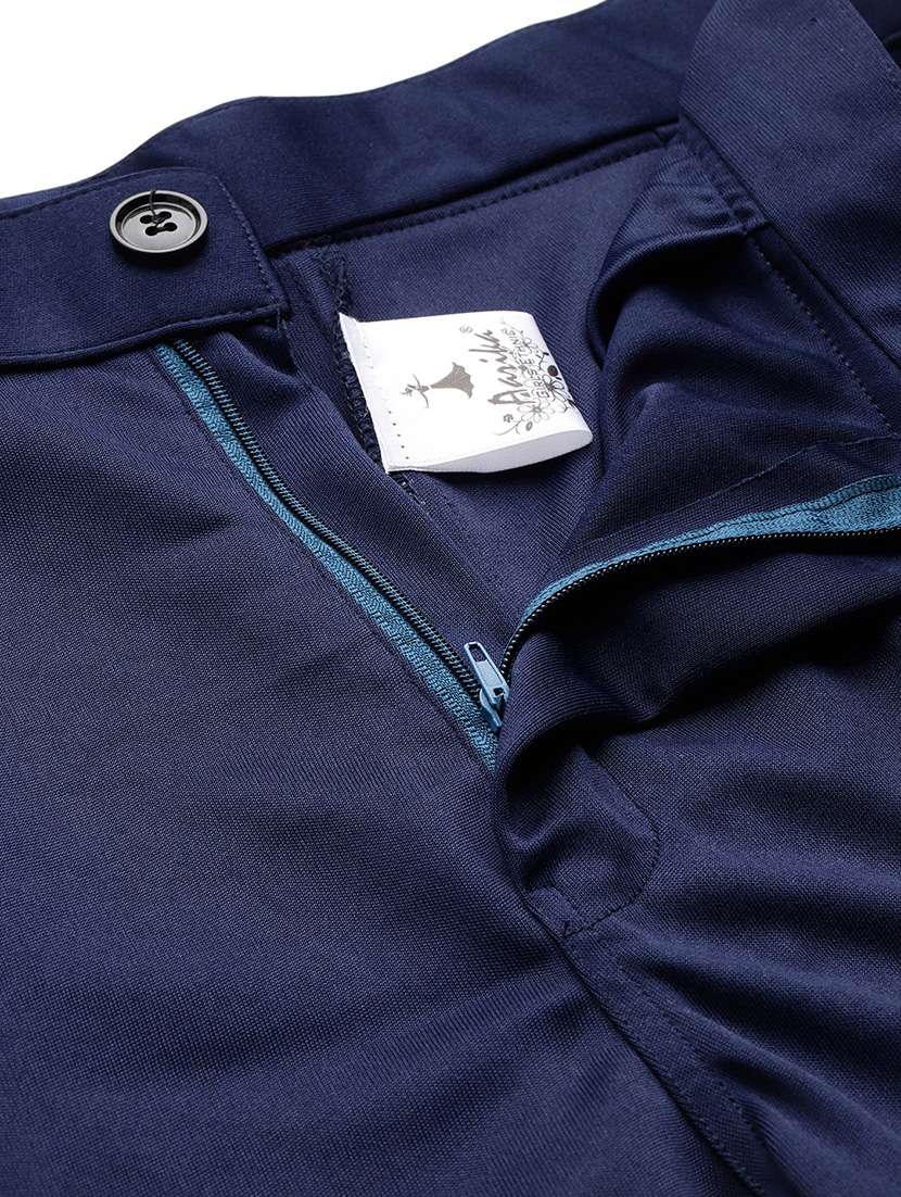 women solid mid rise bootcut trouser - 22012691 -  Standard Image - 4