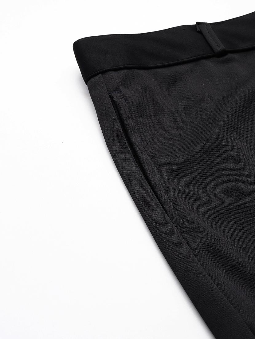women solid mid rise bootcut trouser - 22012692 - Standard Image - 4