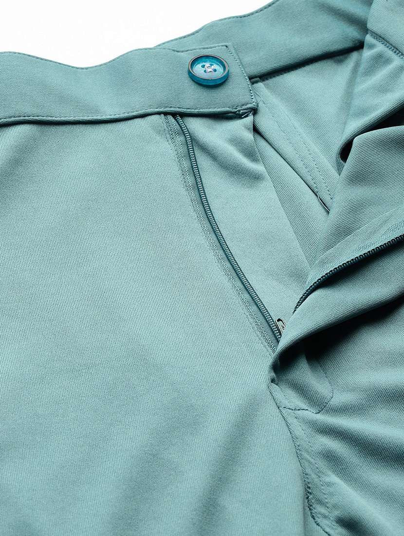 women solid mid rise bootcut trouser - 22012695 -  Standard Image - 4